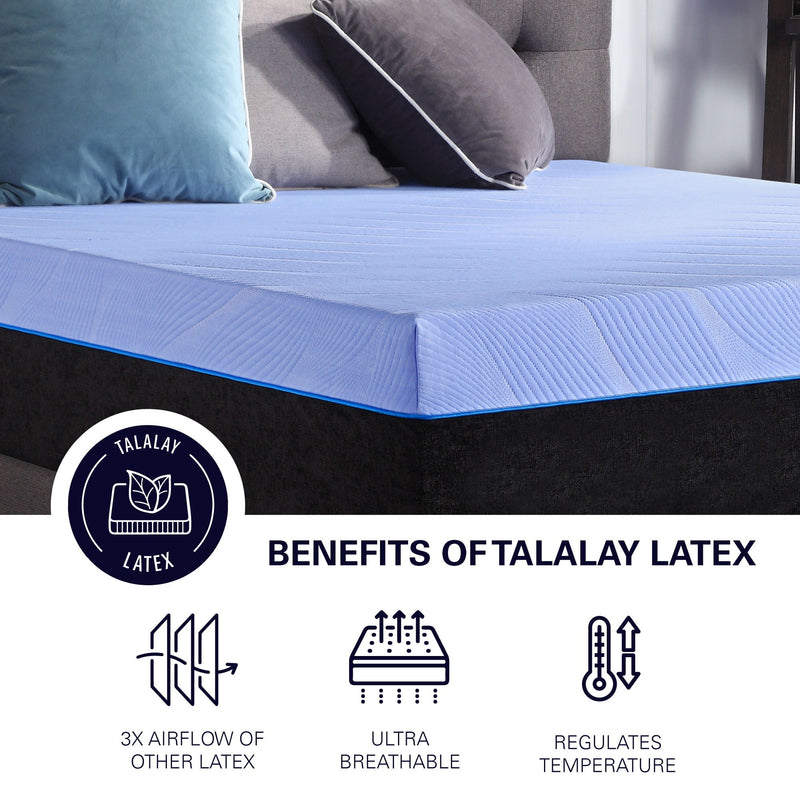 Refresh - 12" Hybrid Cooling Fast Responding Latex Foam And Coil Mattress by HouseOfZazla