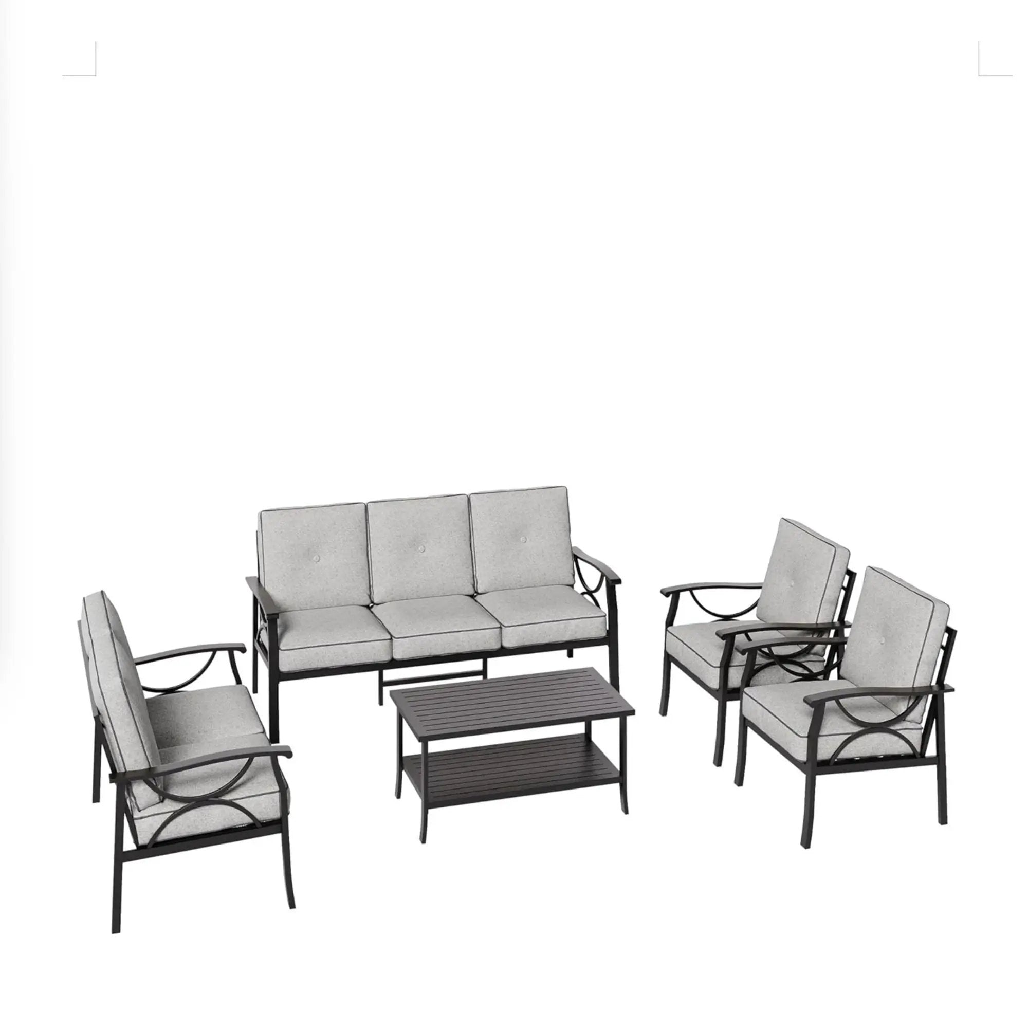 Patio Furniture Set & Coffee Table And Cushions For Backyard by HouseOfZazla