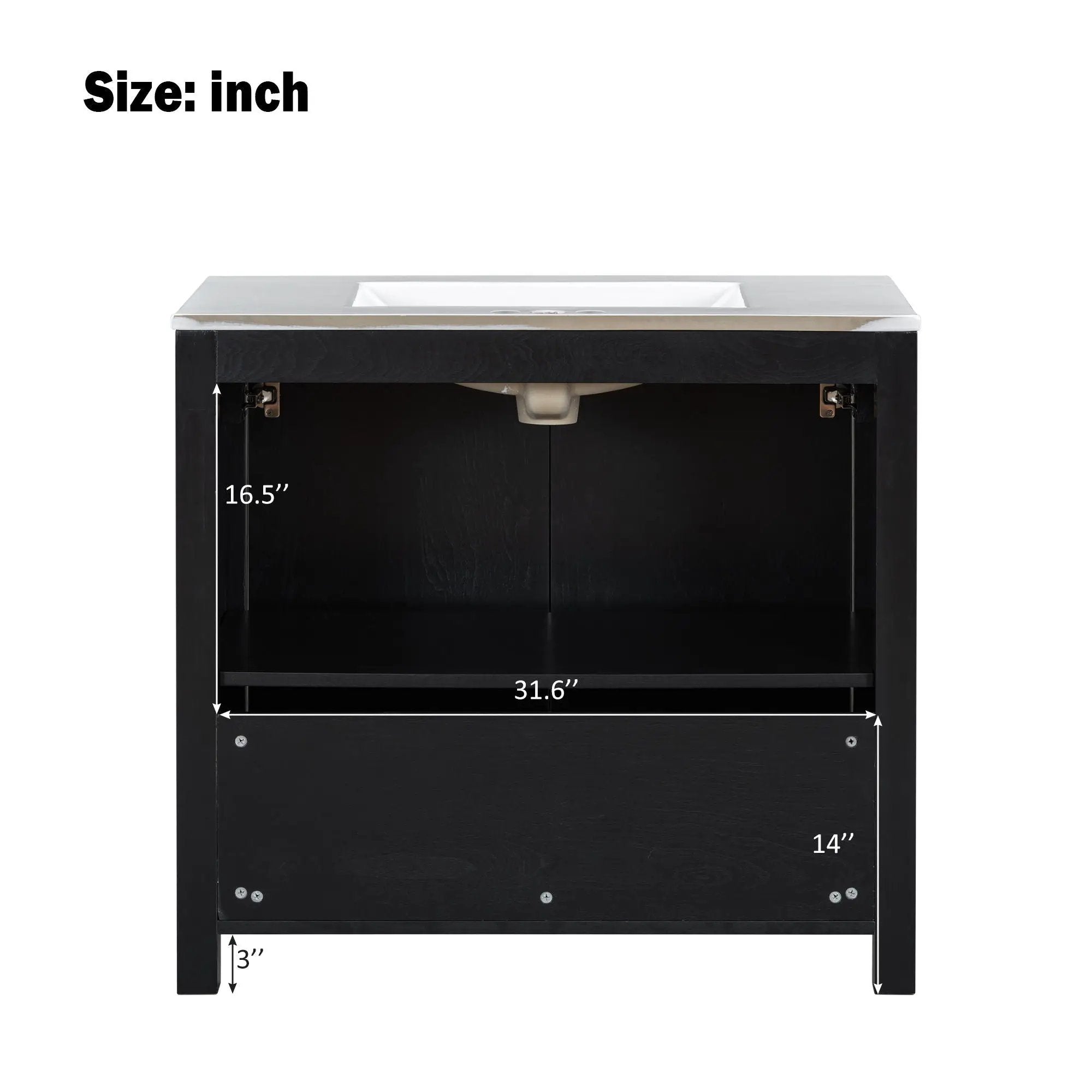 Bathroom Vanity Organizer With Sink, Combo Cabinet Set, Bathroom Storage Cabinet