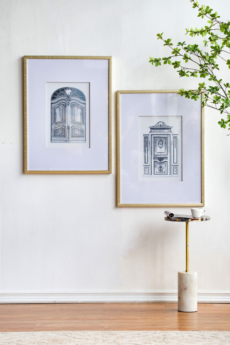 Architectural Wall Art Set with Pencil Design - Silver, photo 6 of 9