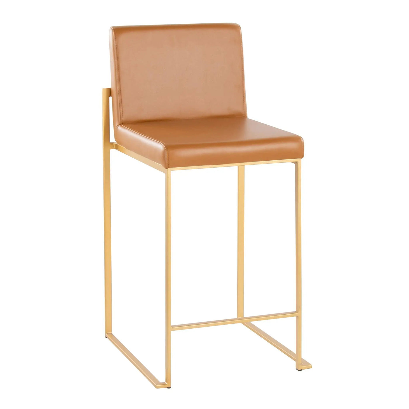 Fuji - Contemporary High Back Barstool (Set of 2) by HouseOfZazla