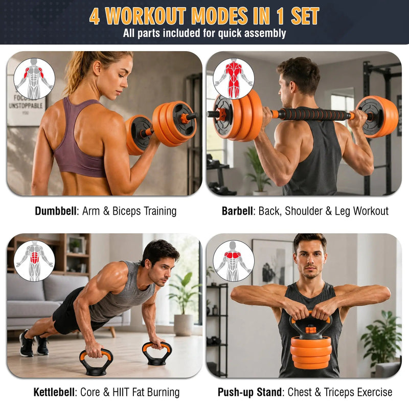66LB Adjustable Dumbbell Set by HouseOfZazla