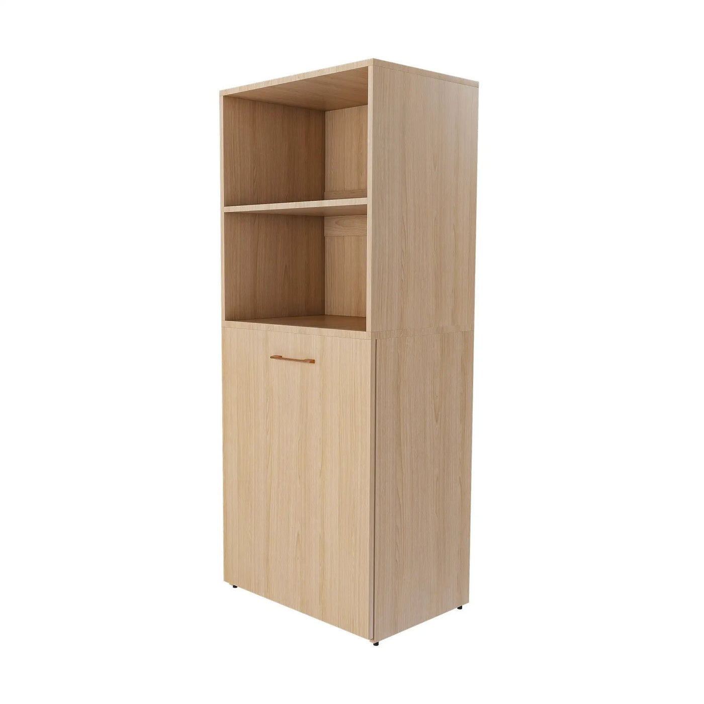 Stretchable Office Desk With Storage Shelves And Mobile Wheels by HouseOfZazla