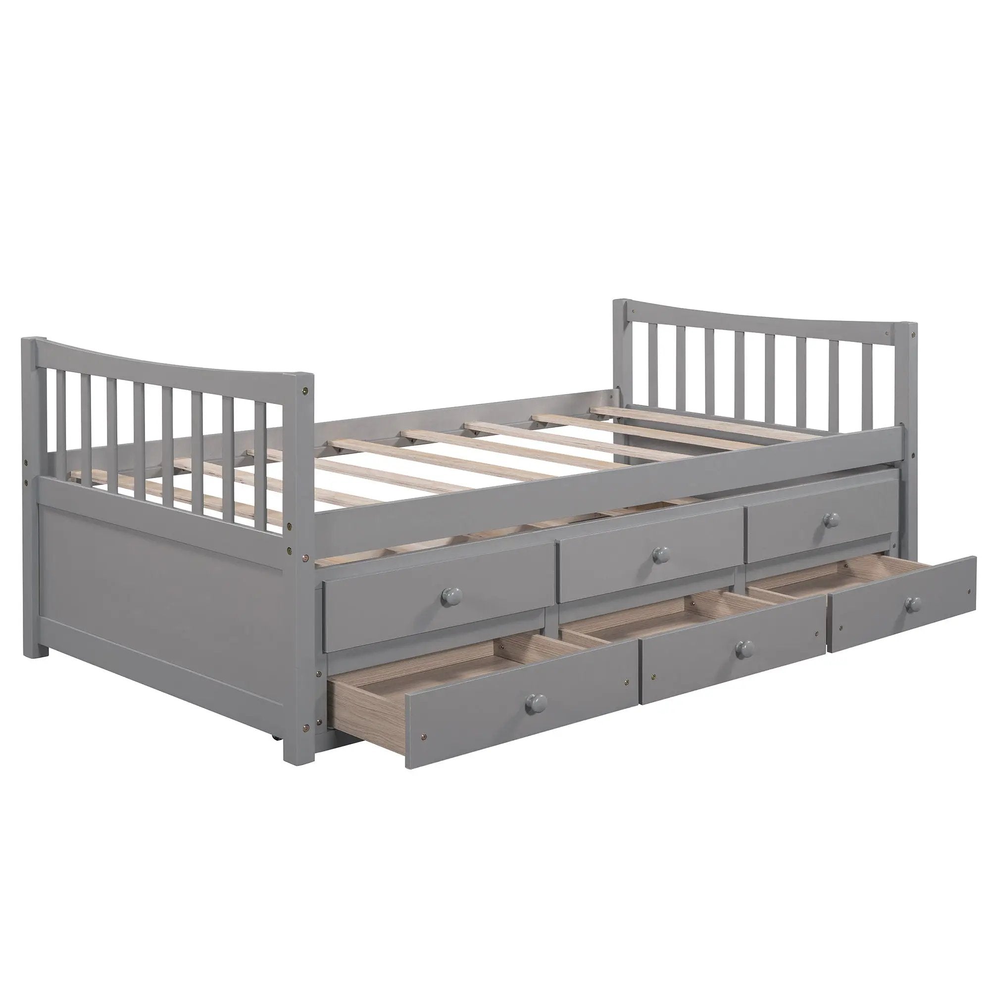 Twin Size Daybed With Trundle And Drawers by Unique Piece Furniture