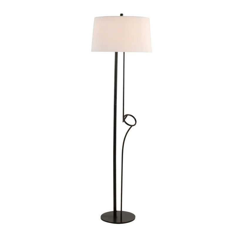 Shadow Contemporary Floor Lamp - Black / White by HouseOfZazla