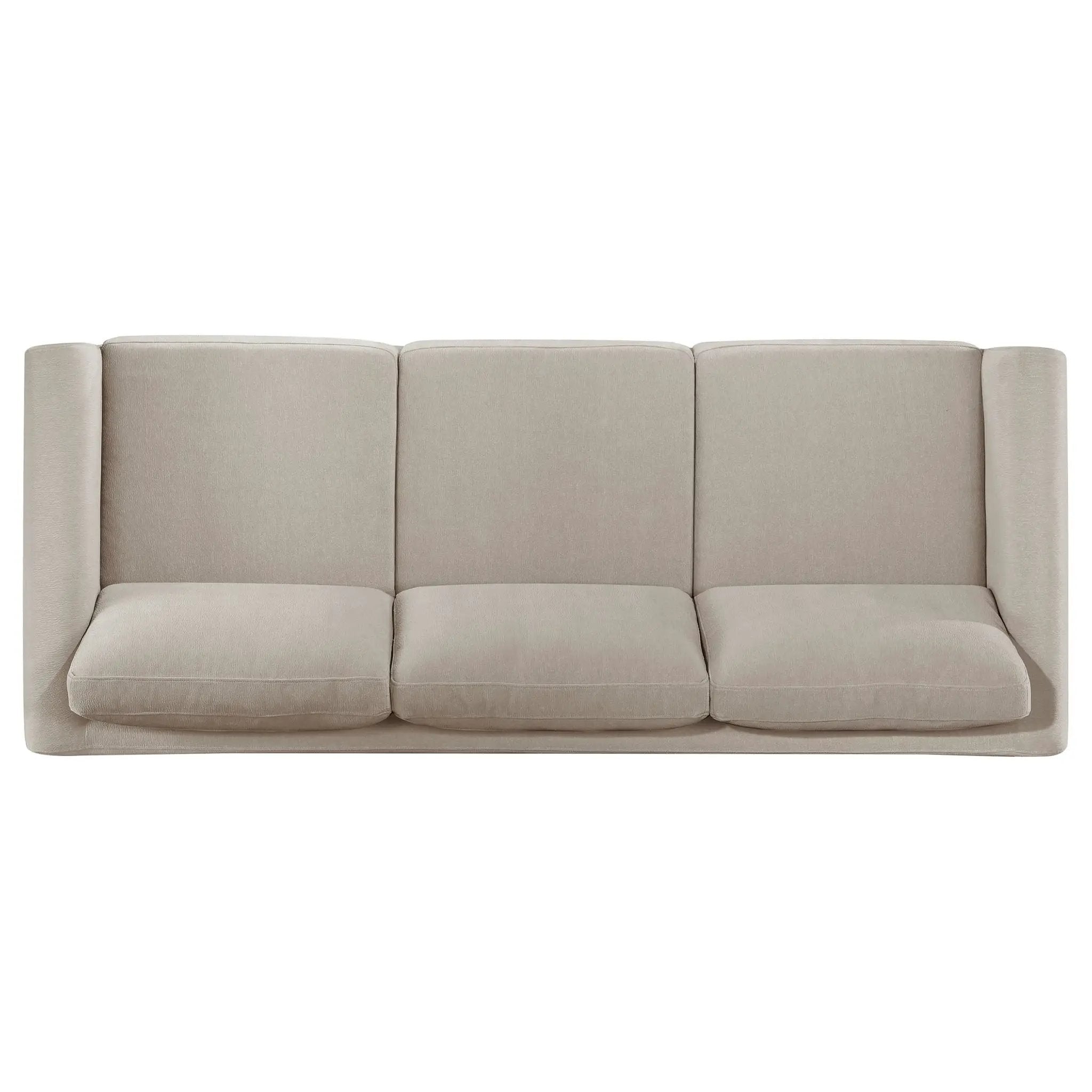 Islington 2-piece Upholstered Panel Arm Sofa Set Taupe by Unique Piece Furniture