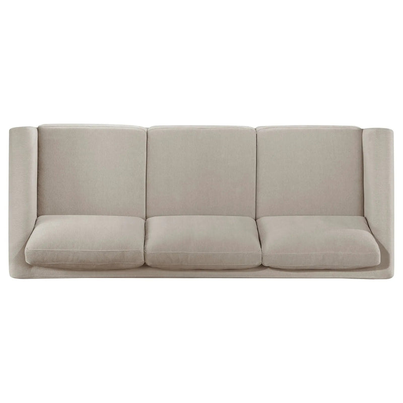 Islington 2-piece Upholstered Panel Arm Sofa Set Taupe by Unique Piece Furniture