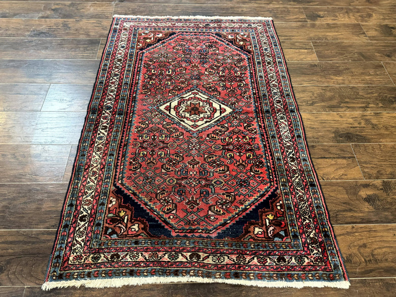 Antique Persian Tribal Rug 3.6 x 5, Hamadan Angelas Rug by Jewel Rugs