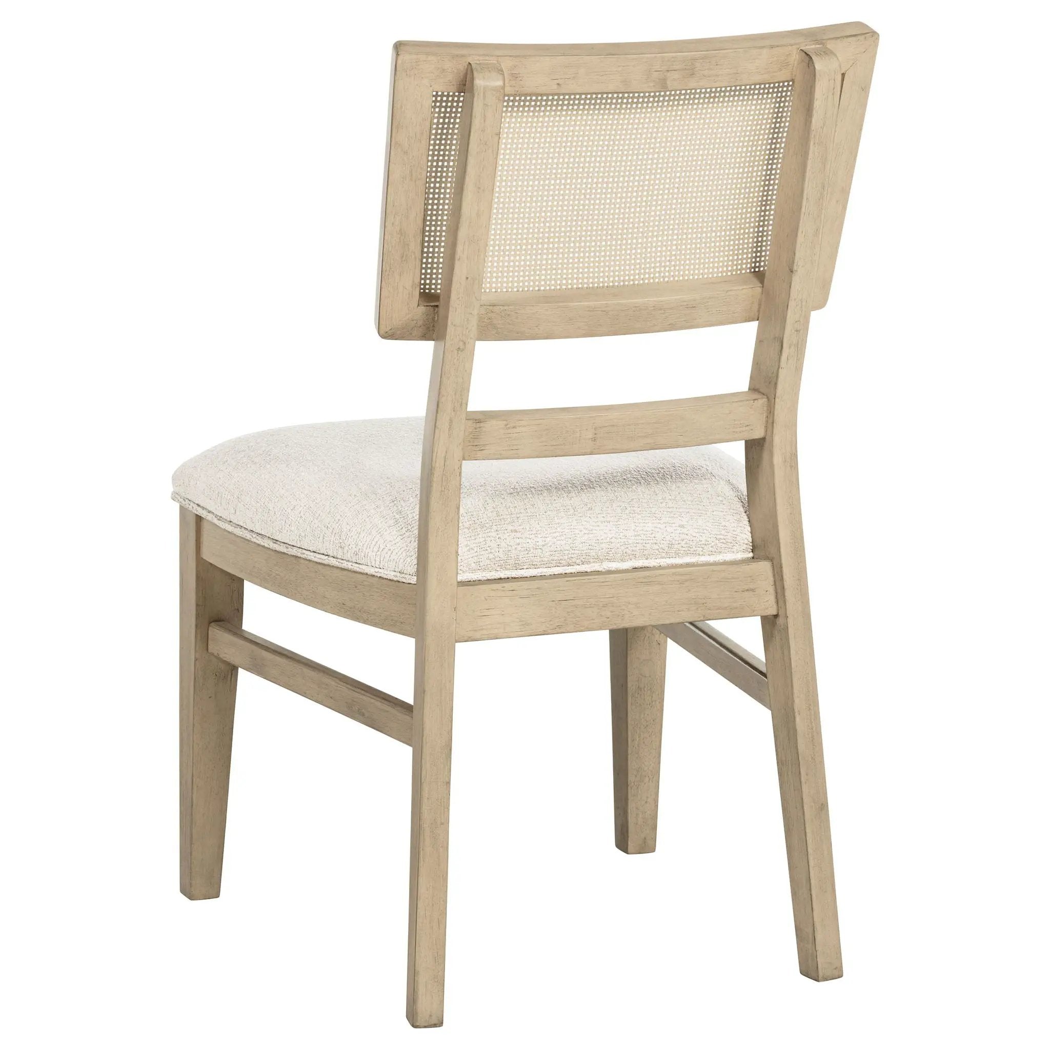 Kailani Rattan Cane Dining Side Chair Beige Oak (Set of 2) by Unique Piece Furniture