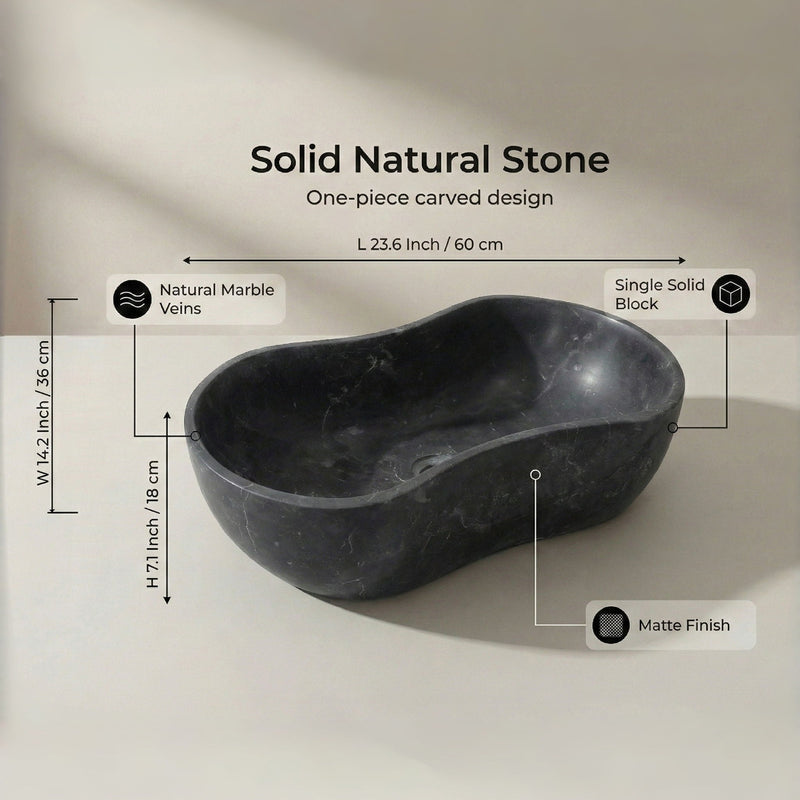 Bathroom Vessel Sink With Wavy Design by HouseOfZazla