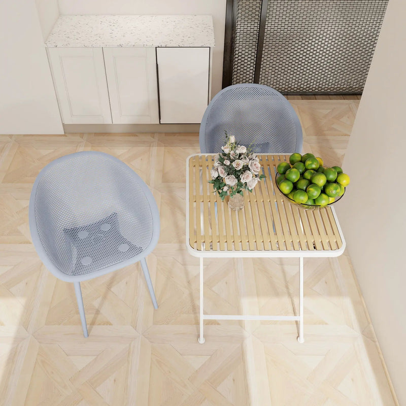 2 Pack Lounge Chair Set & Folding Square Table by Unique Piece Furniture