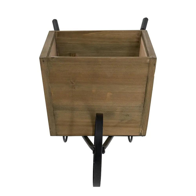 Farmhouse Wheelbarrow Planter with Flower Market Sign by HouseOfZazla