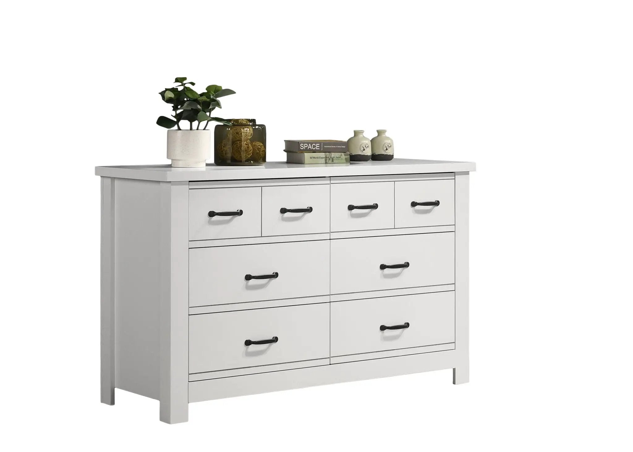 Cassini - 6 Drawer Dresser - White by Unique Piece Furniture