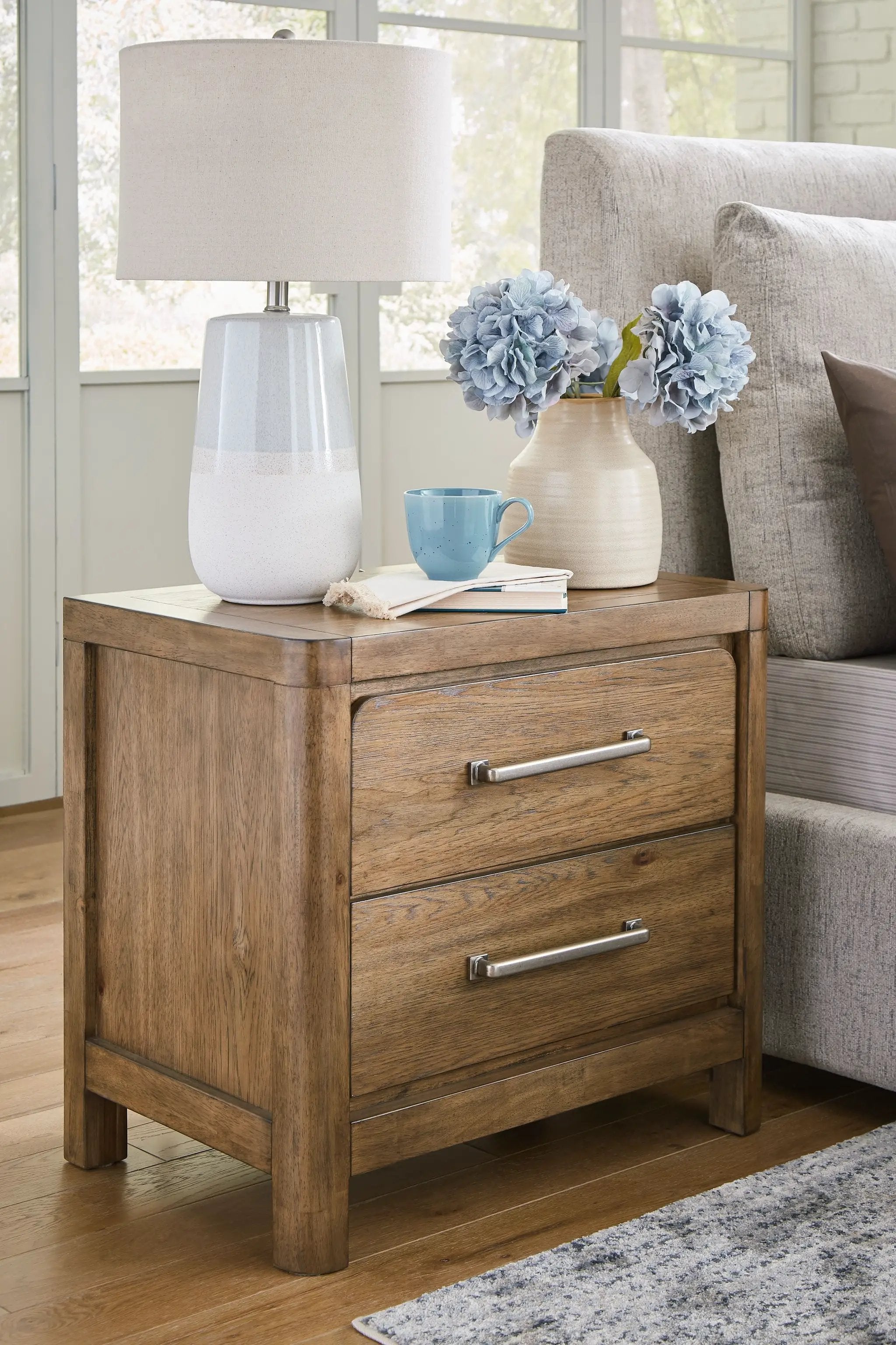 Cabalynn - Two Drawer Night Stand - Light Brown by Unique Piece Furniture