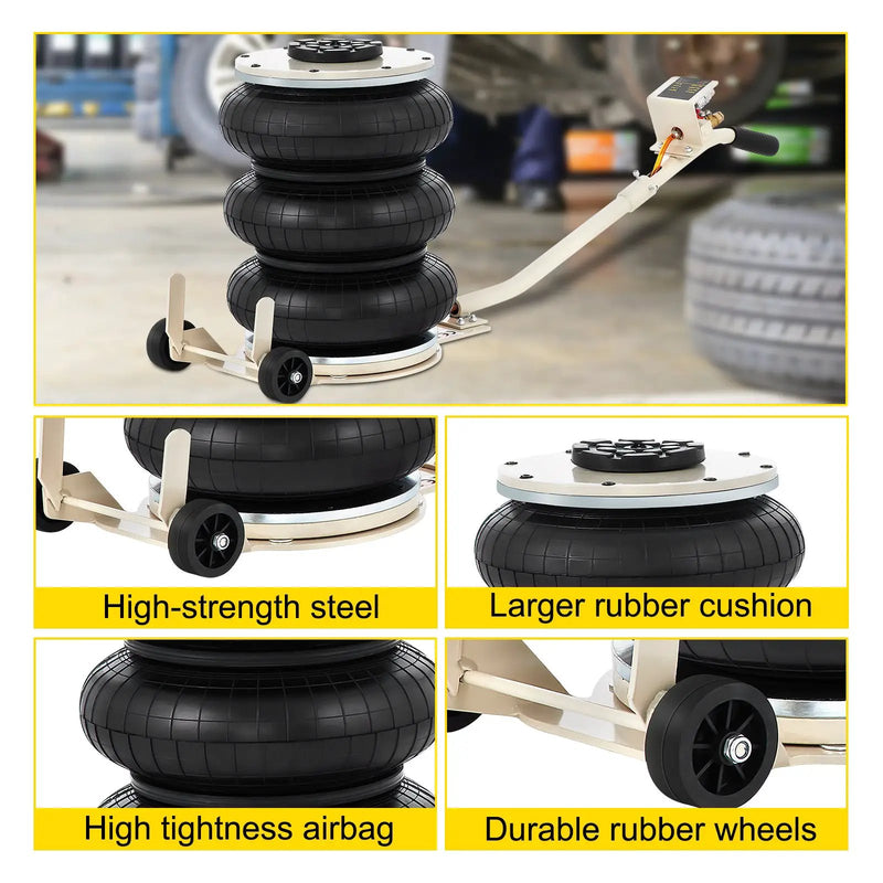 Pneumatic Jack, 5 Ton Triple Bag Air Jack by HouseOfZazla