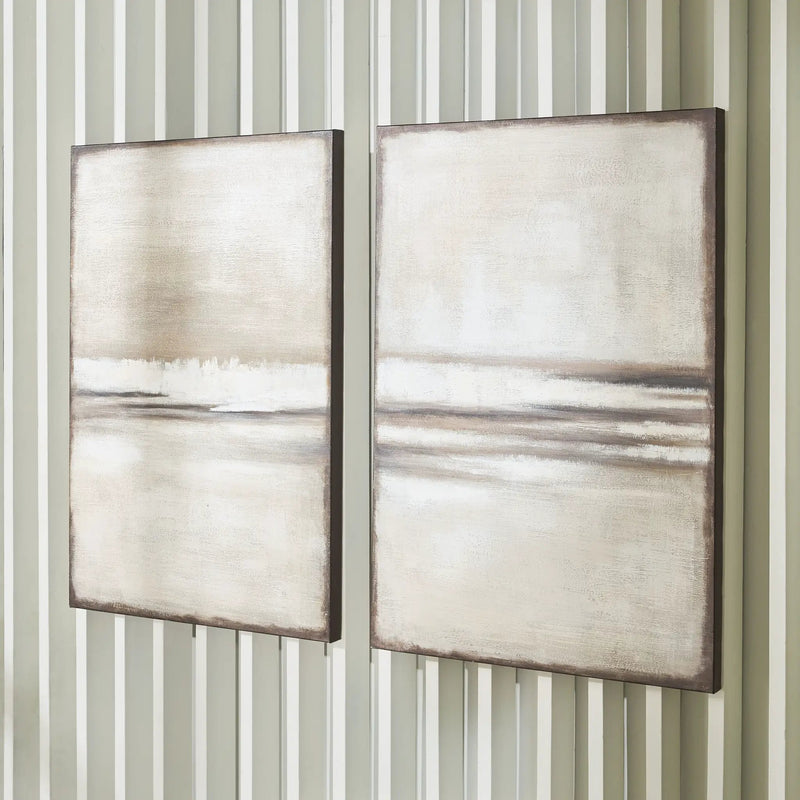 Brockdunn - Wall Art Set (Set of 2) - Tan / Brown by Unique Piece Furniture