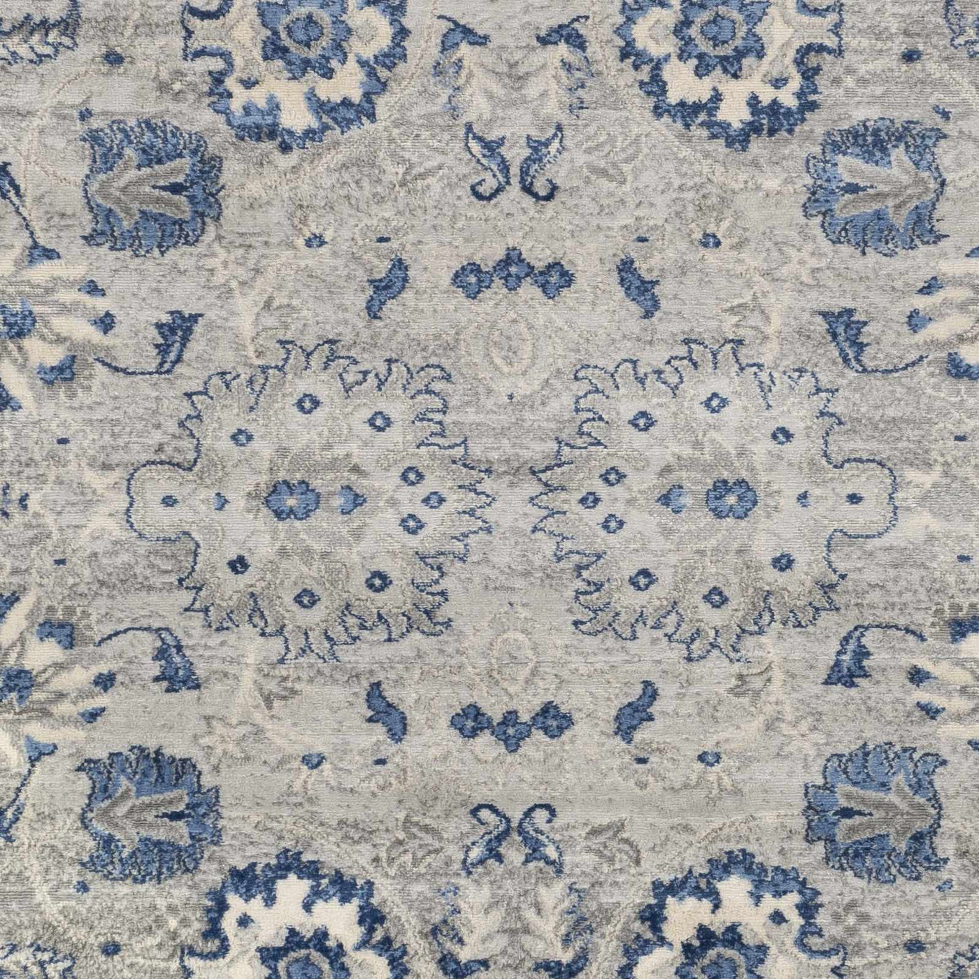 Adairsville Blue Floral Area Carpet - Clearance by Boutique Rugs