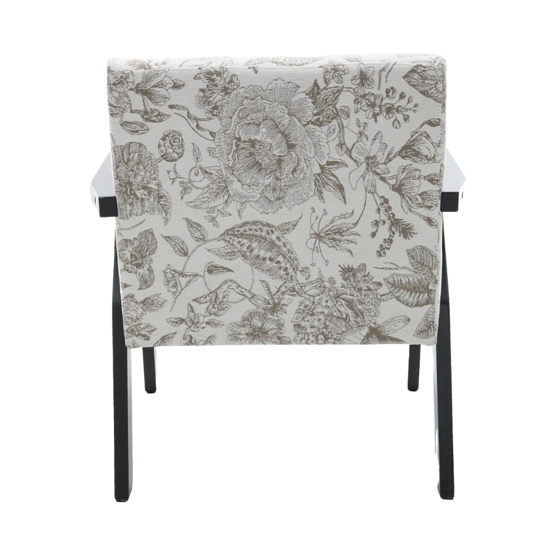 Mid-Century Modern Lounge Armchair - Seat Cushion (Beige + Grey) by HouseOfZazla