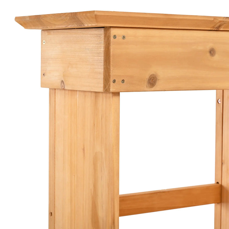 TOPMAX 65.7'' Tall Garden Potting Bench Table with Hutch by HouseOfZazla