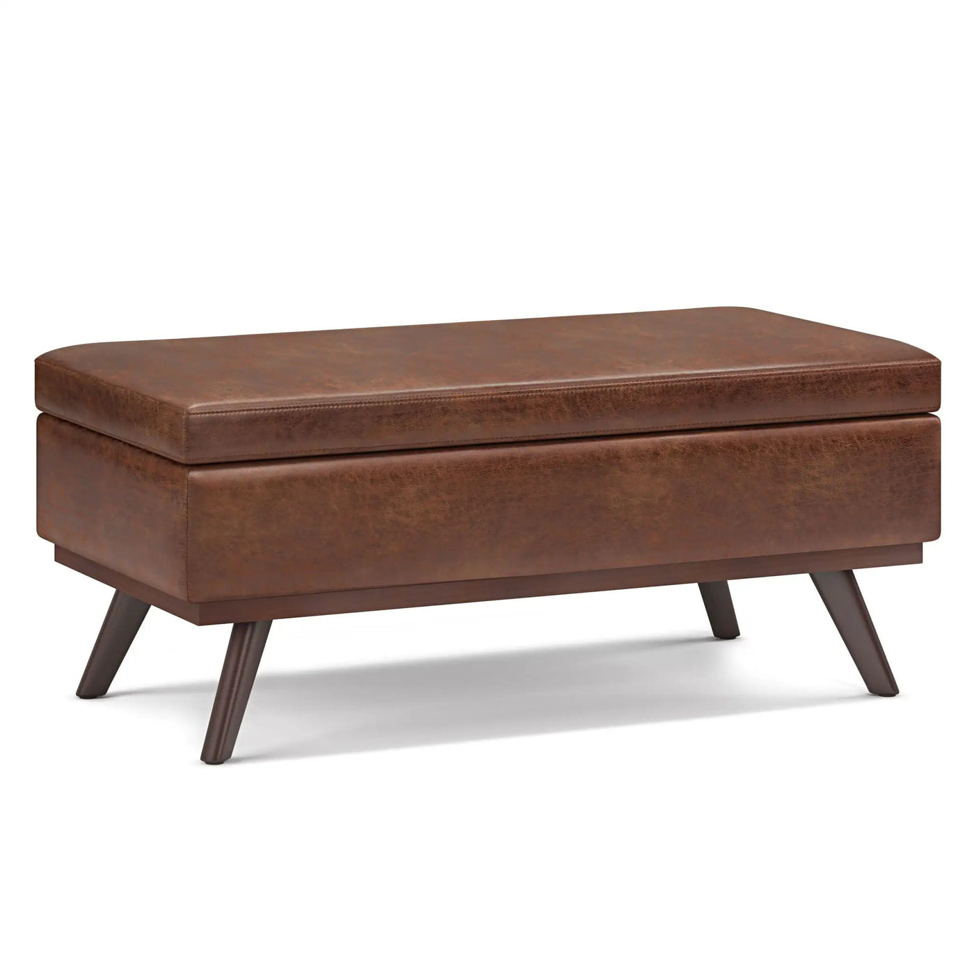 Owen - Lift Top Large Coffee Table Storage Ottoman, Mid Century Style by HouseOfZazla