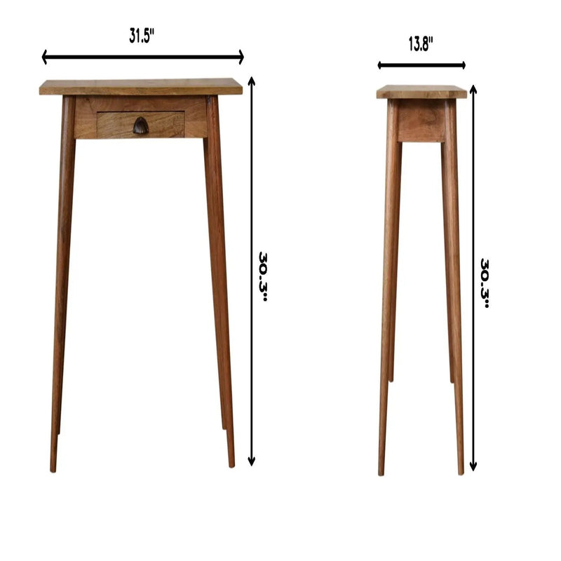 Mini Writing Desk - Oak by HouseOfZazla