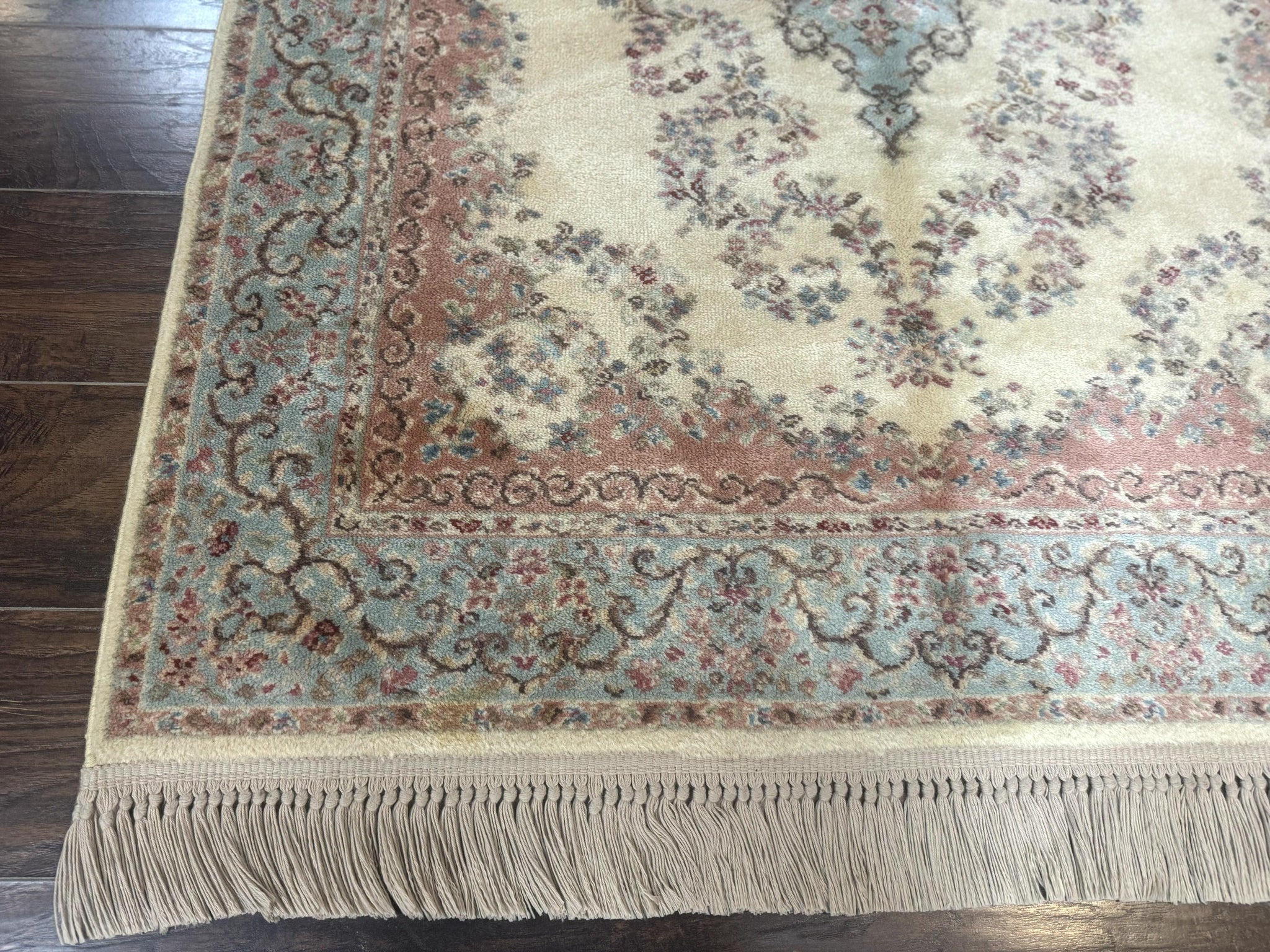 Karastan Rug 4x6, Pastel Ivory Kirman Rug #784, Wool Karastan Carpet, Original 700 Series, Vintage Karastan Area Rug, Discontinued by Jewel Rugs