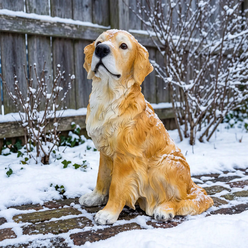 Golden Retriever Garden Statue by HouseOfZazla