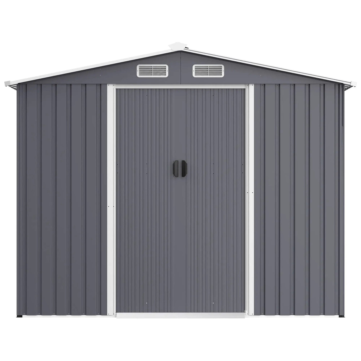 Outdoor Storage Shed Large Metal Tool Sheds, Heavy Duty Storage House With Sliding Doors by HouseOfZazla