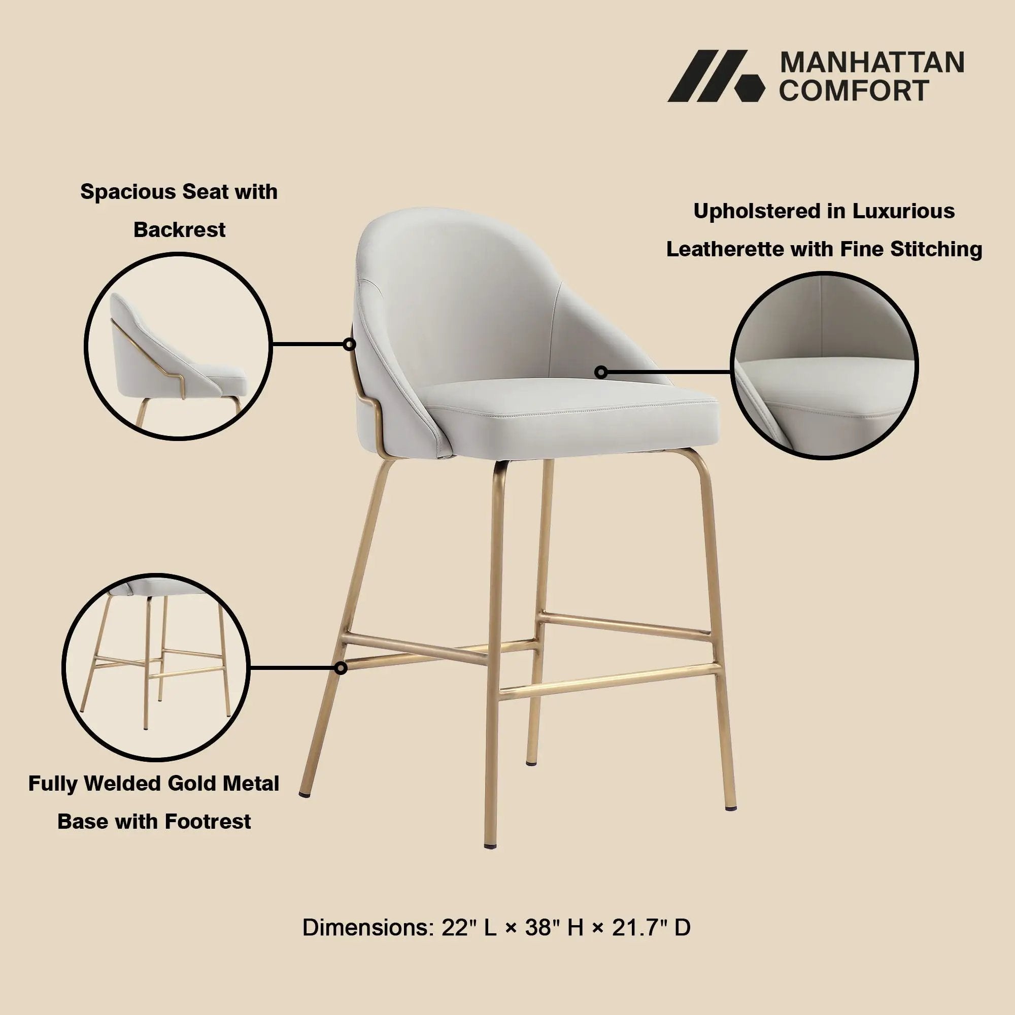 Gracie - Counter Stool by HouseOfZazla