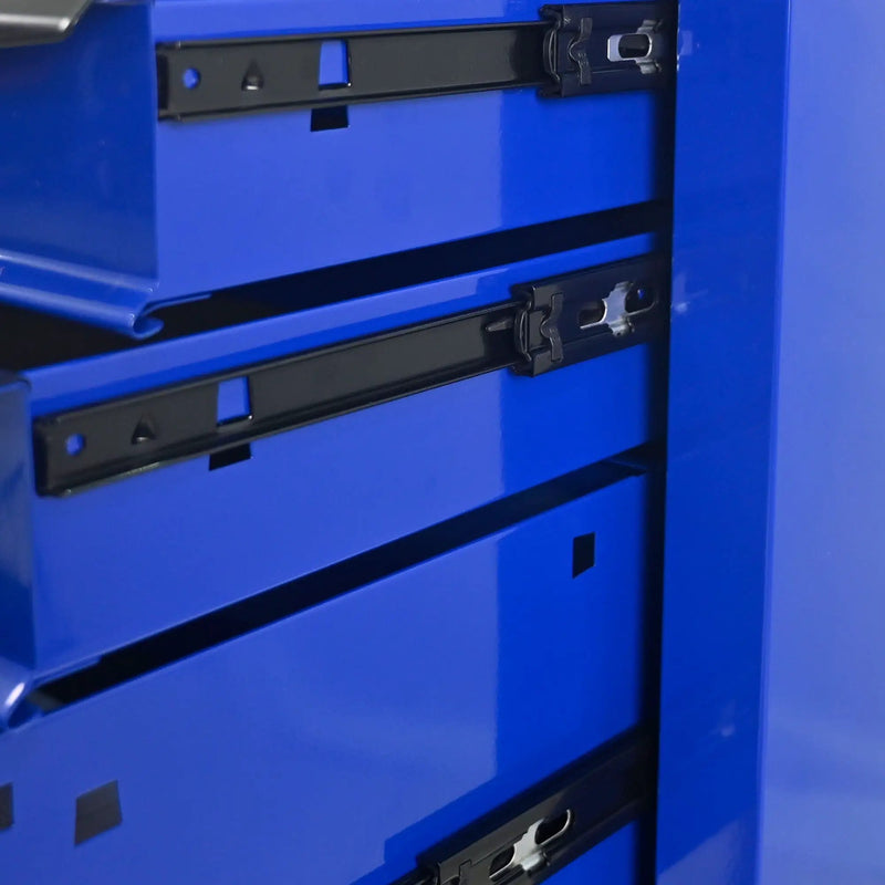 Rolling Metal Tool Chest With Drawers, Steel Storage Cabinet With Ball Bearing Slides by HouseOfZazla