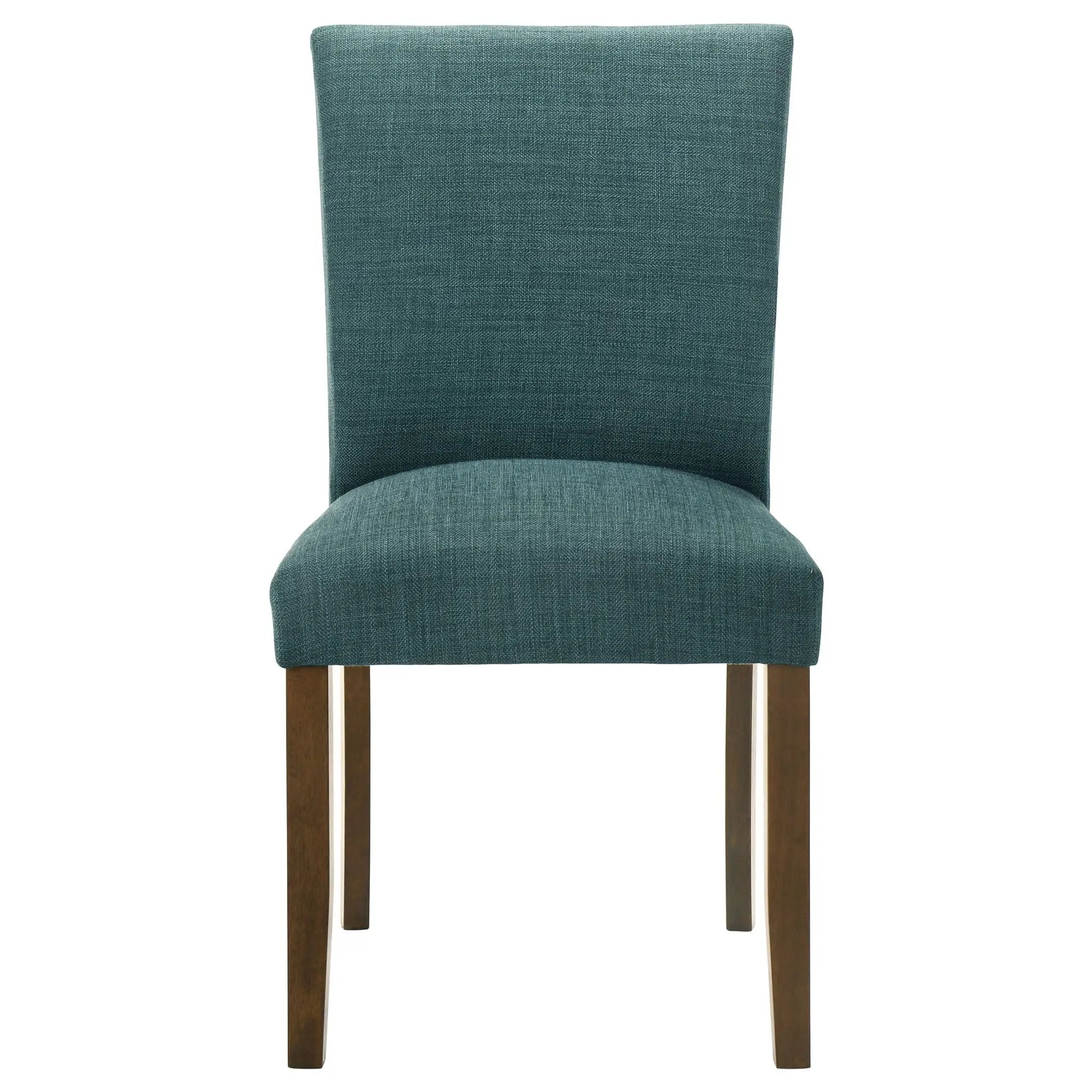 Paxton Upholstered Dining Side Chair Teal Blue (Set of 2) by Unique Piece Furniture