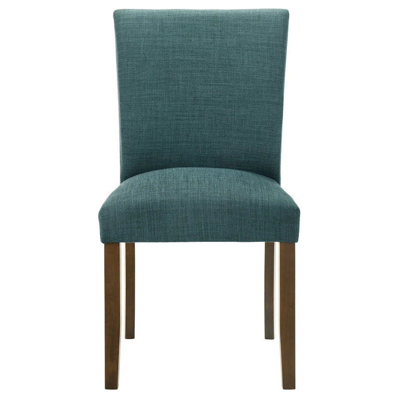Paxton Upholstered Dining Side Chair Teal Blue (Set of 2) by Unique Piece Furniture