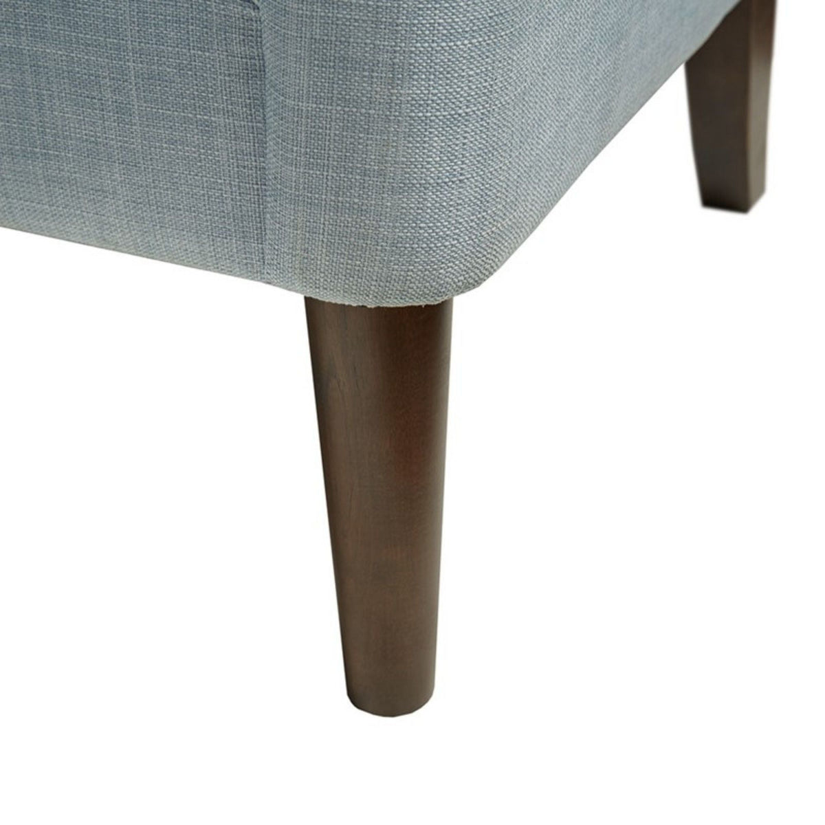 Button Tufted Accent Chair with Removable Cushion - Light Blue, photo 7 of 9