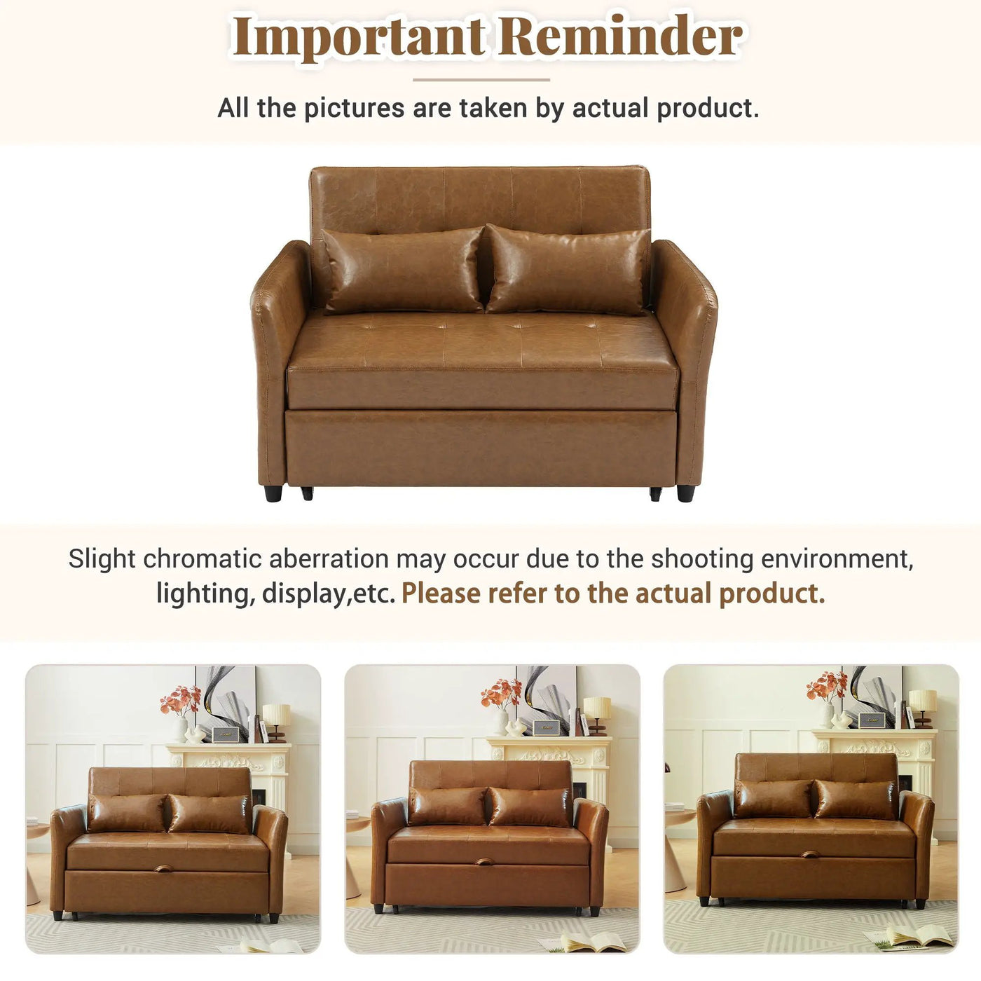 Convertible Sleeper Sofa Bed With 3 USB Ports by HouseOfZazla