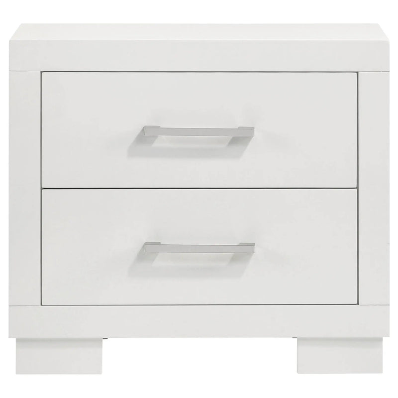 Jessica 2-drawer Nightstand Snow White by Unique Piece Furniture