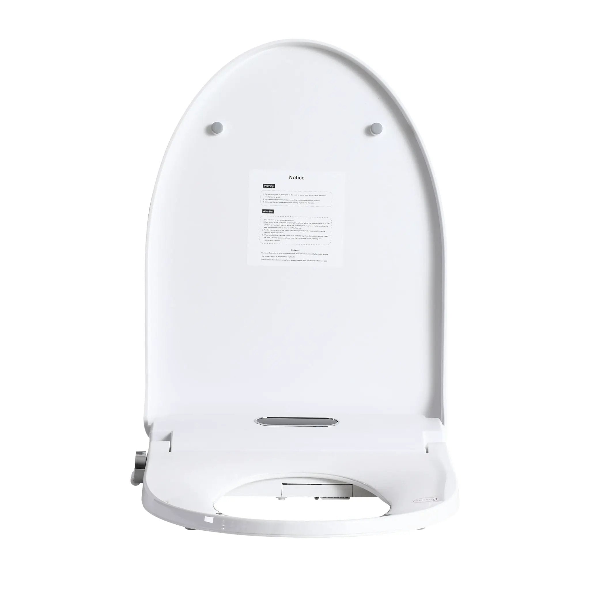 Smart Bidet Toilet Seat With Side Knob Adjustable Heated Seat With Water Temperature And Pressure Adjustment Portable Bidet - White by HouseOfZazla
