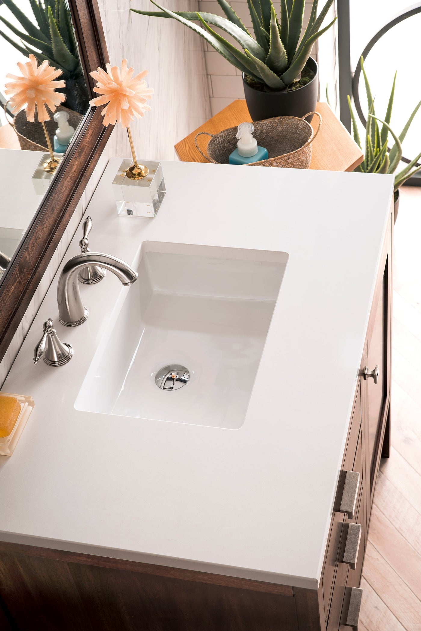 James Martin Addison 36" Single Bathroom Vanity, Mid-Century Acacia by James Martin