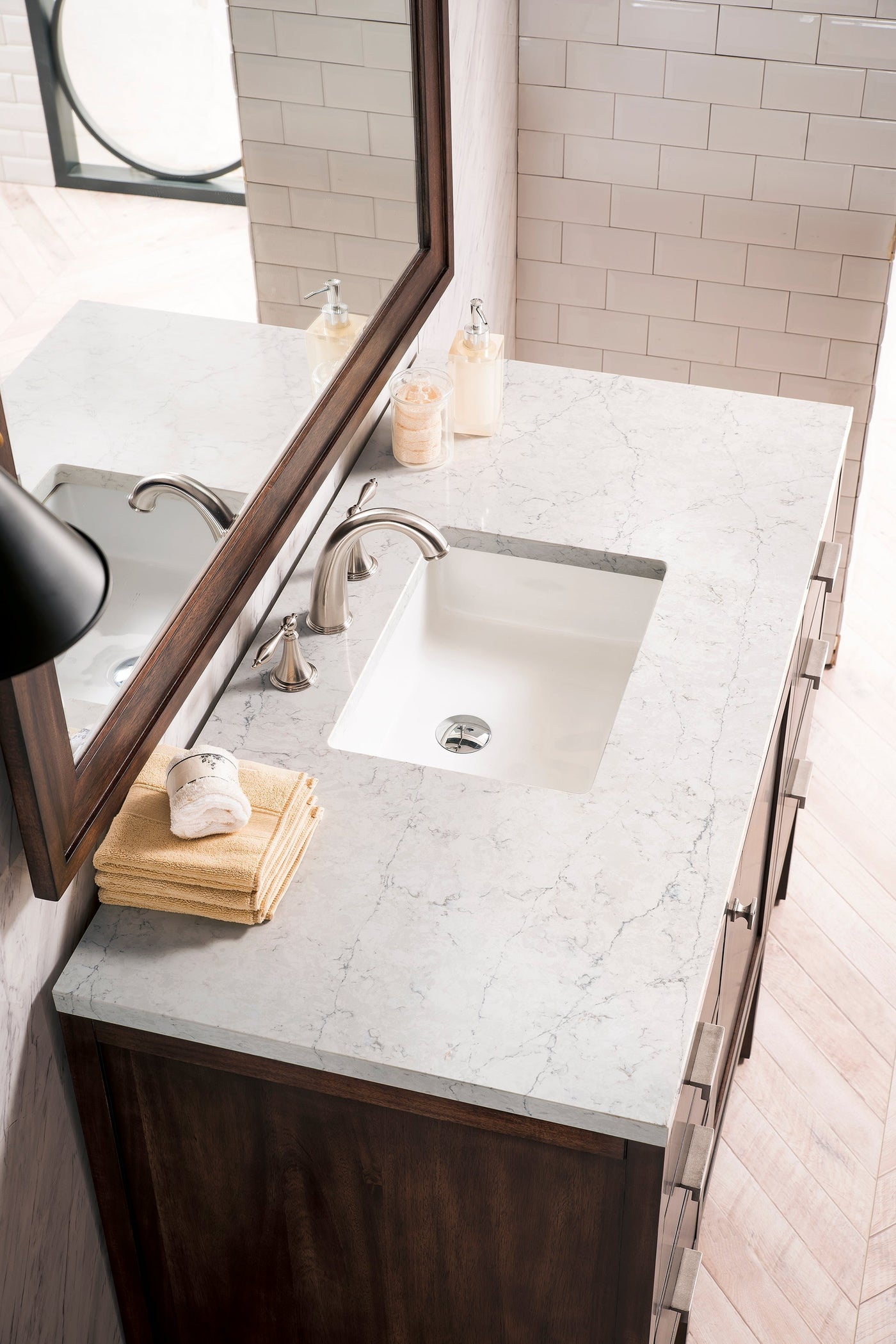 James Martin Addison 48" Single Bathroom Vanity, Mid-Century Acacia by James Martin