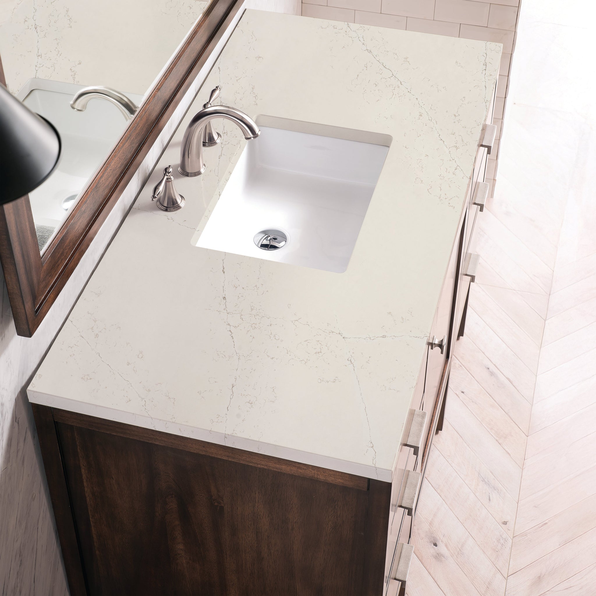 James Martin Addison 48" Single Bathroom Vanity, Mid-Century Acacia by James Martin