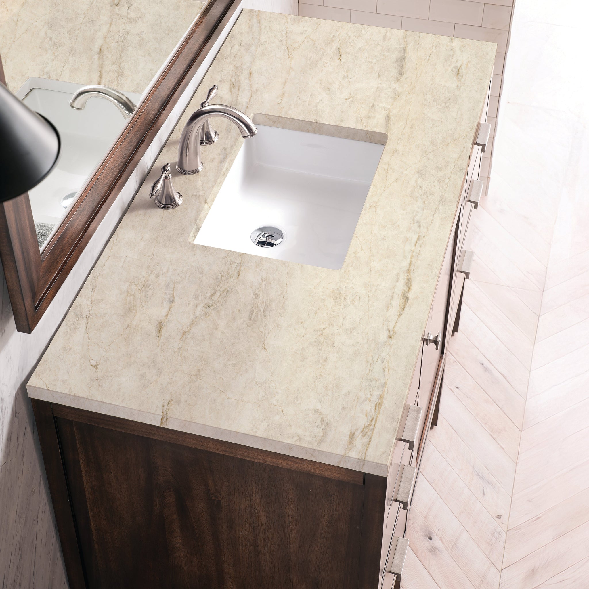 James Martin Addison 48" Single Bathroom Vanity, Mid-Century Acacia by James Martin