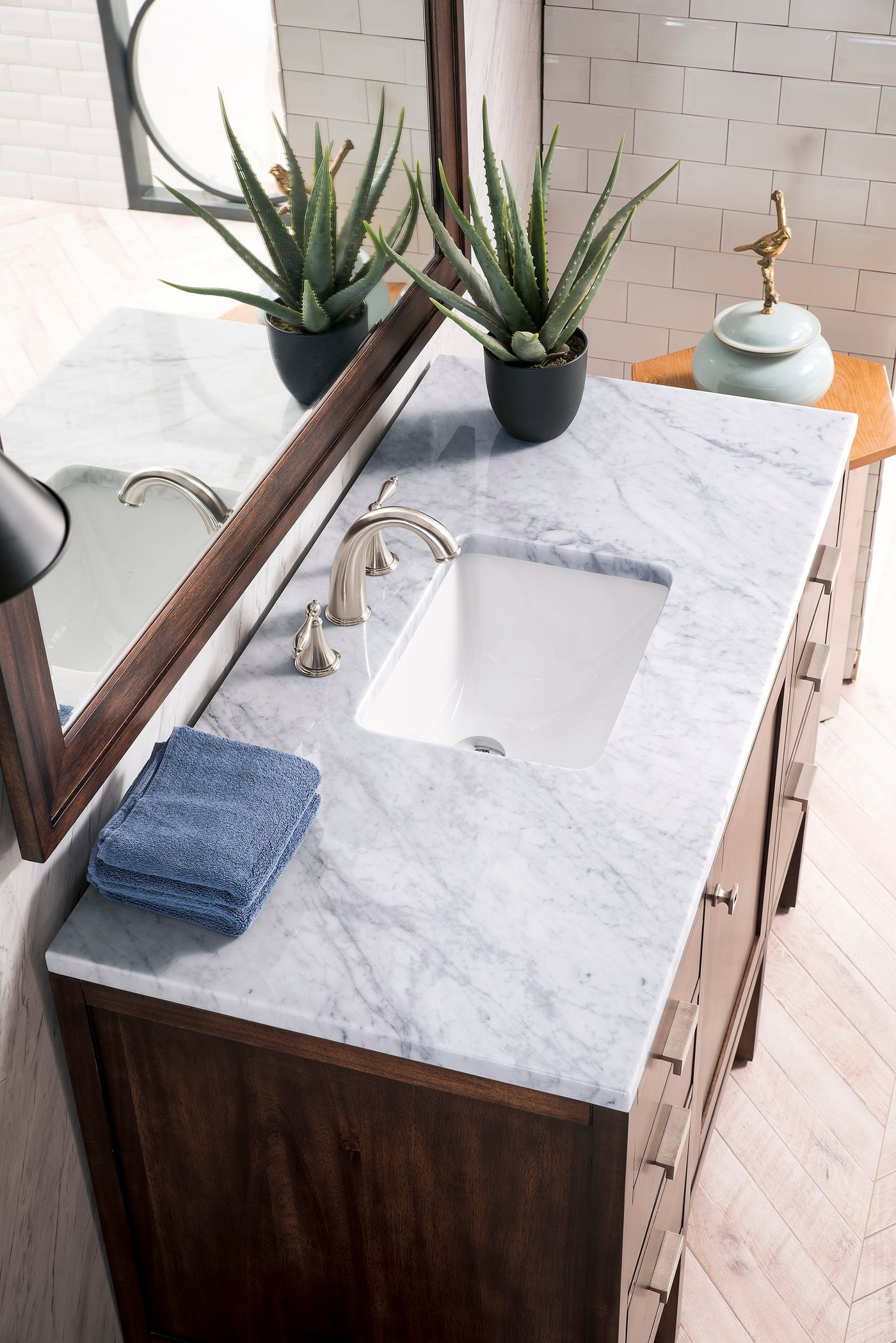 James Martin Addison 48" Single Bathroom Vanity, Mid-Century Acacia by James Martin