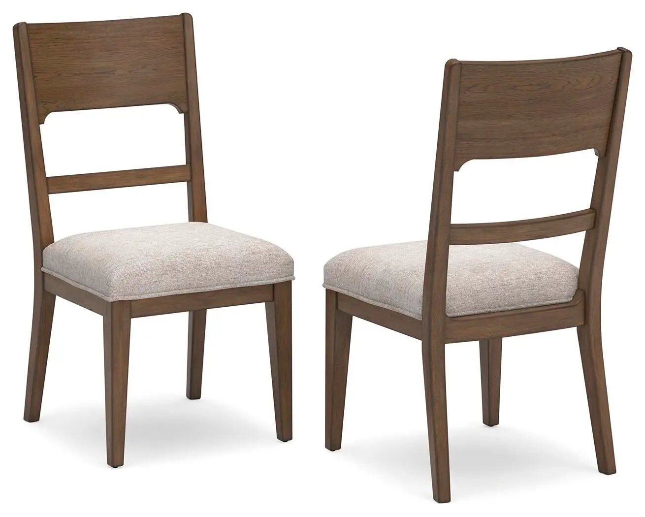Cabalynn - Dining Uph Side Chair (Set of 2) - Oatmeal / Light Brown by Unique Piece Furniture