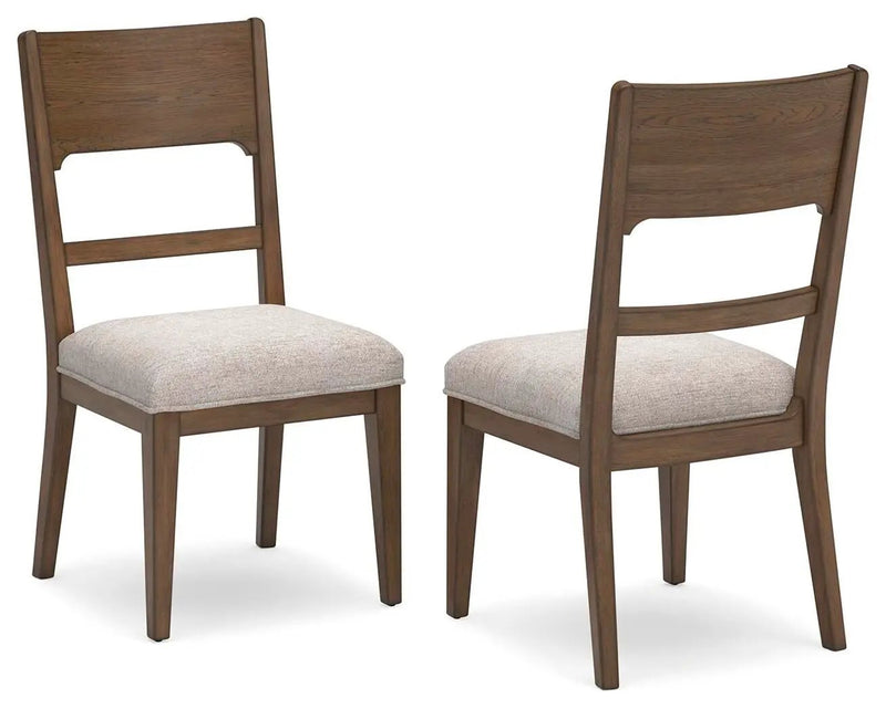 Cabalynn - Dining Uph Side Chair (Set of 2) - Oatmeal / Light Brown by Unique Piece Furniture