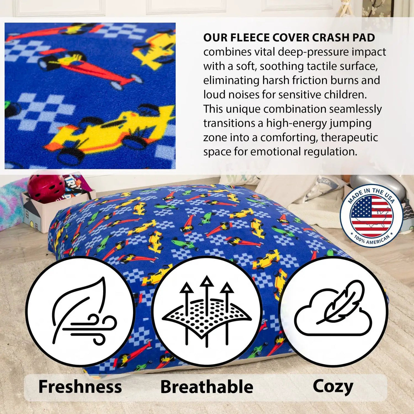Sensory Crash Pad for Kids & Adults – Premium Landing Mat by HouseOfZazla
