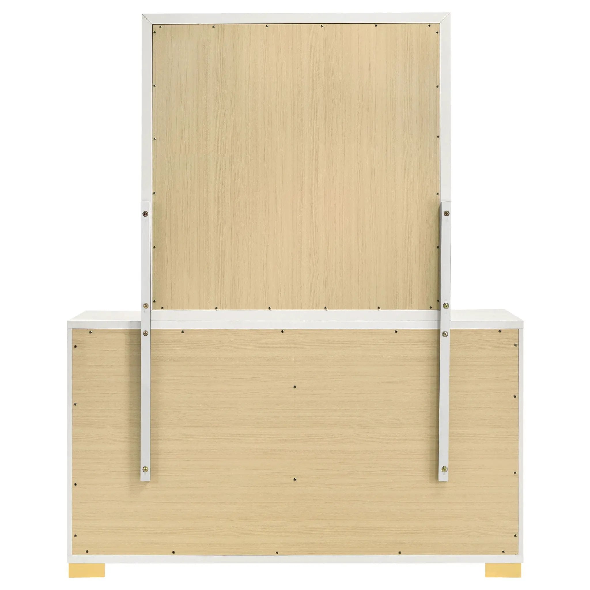 Marceline 6-drawer Dresser with Mirror White by Unique Piece Furniture