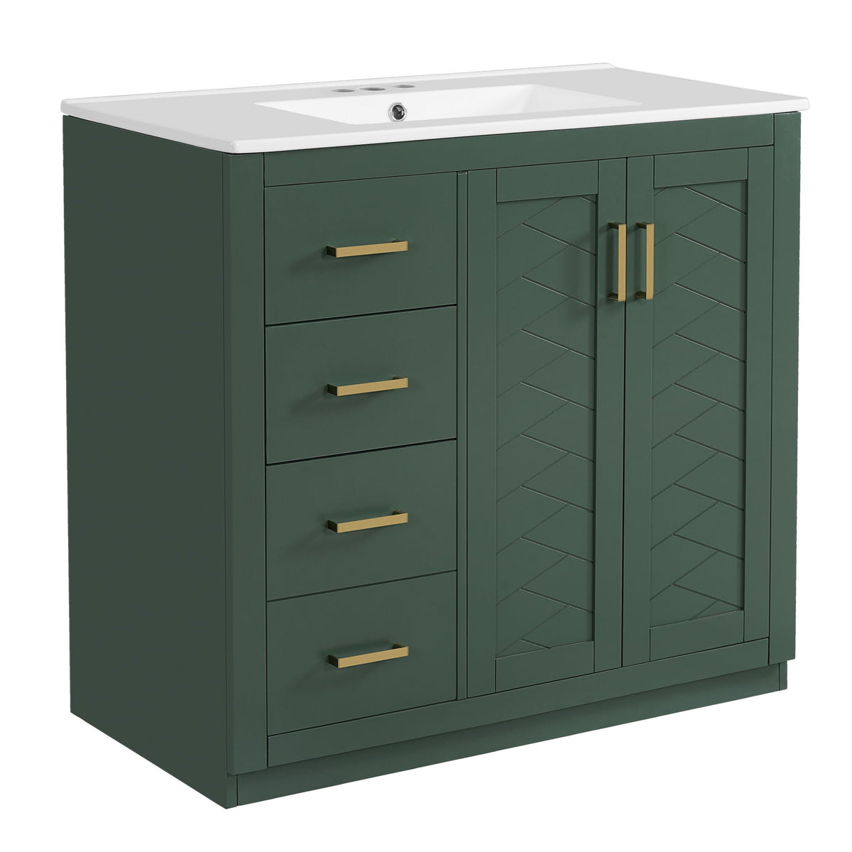 Bathroom Vanity With Sink Combo, Storage Cabinet, Freestanding Set, photo 8 of 31