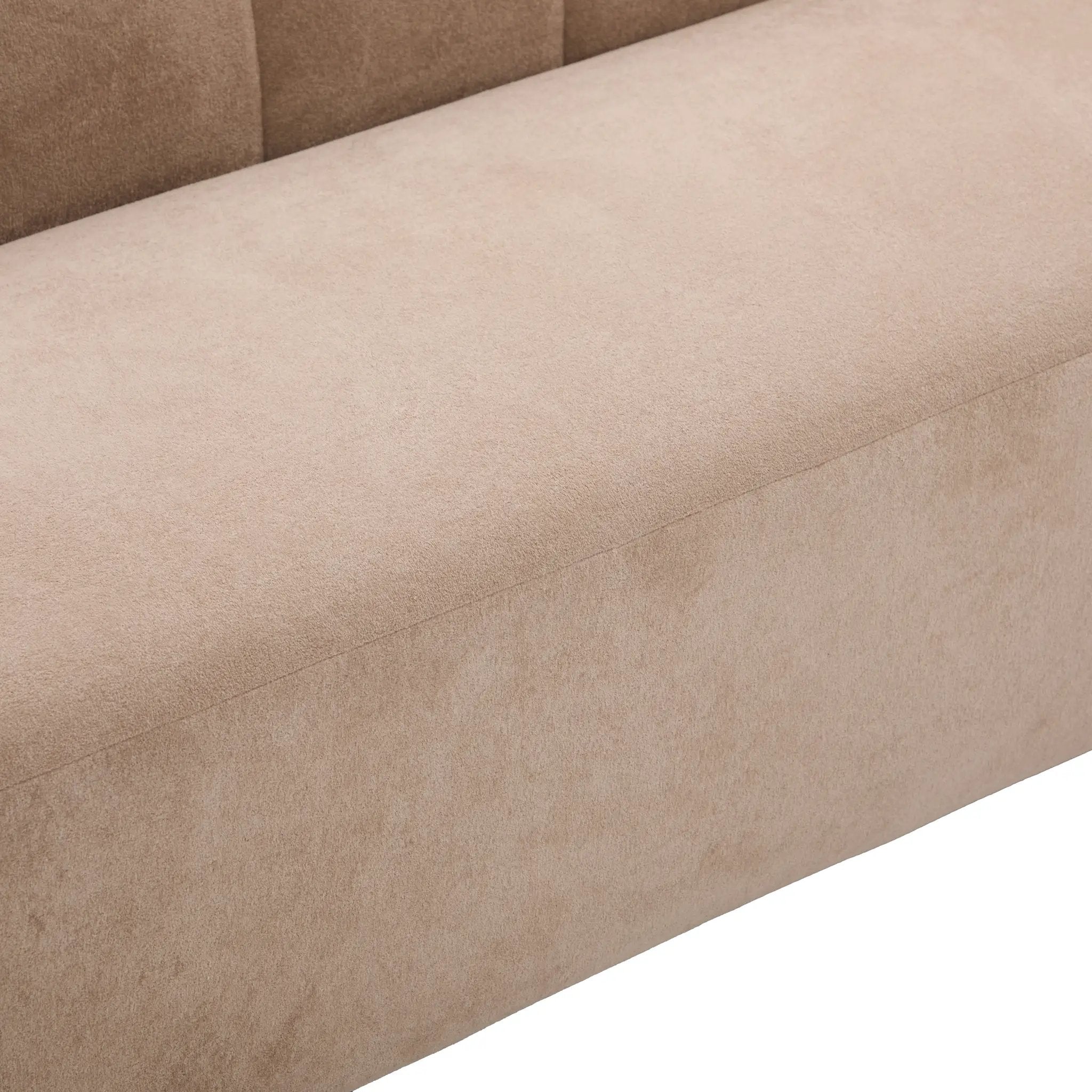 Mirelle 80 in. Modern Curved Velvet Sofa Couch by HouseOfZazla