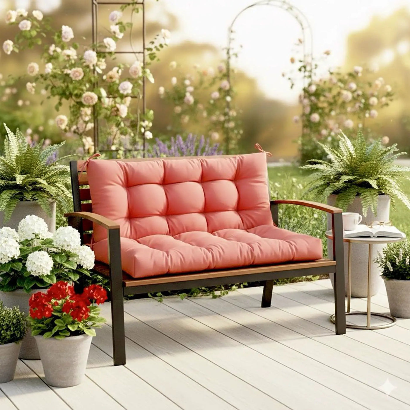 Outdoor Bench Cushions With Weather-Resistant Fabric by HouseOfZazla
