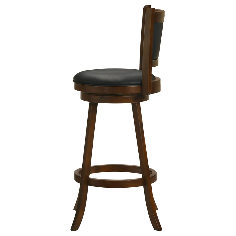 Broxton Upholstered Swivel Bar Chair Chestnut (Set of 2) by Unique Piece Furniture