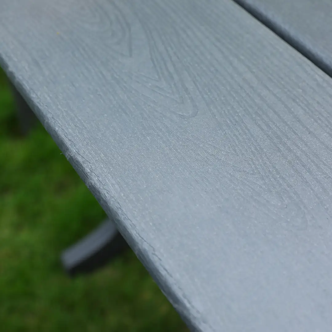 HDPE Patio Dining Family Table with Umbrella Hole by HouseOfZazla